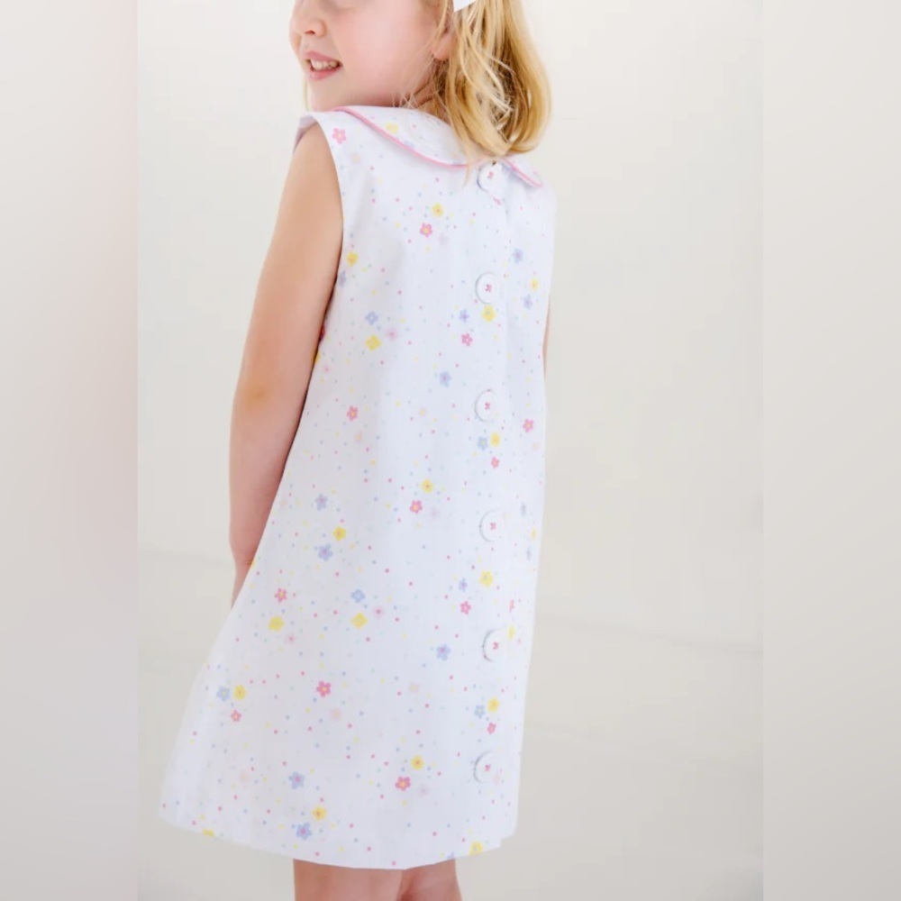 THE BEAUFORT BONNET COMPANY LUANNE'S LUNCH DRESS SPRINKLE KINDNESS AND CONFETTI - Picture 2 of 3